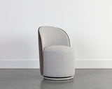 Cavoli Swivel Dining Chair - Mina Light Grey / Meg Ash 109914 Sunpan