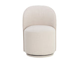 Cavoli Swivel Dining Chair - Effie Linen 109916 Sunpan