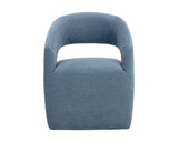 Lloret Wheeled Dining Armchair - Danny Iceberg 109918 Sunpan