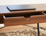 IDEAZ Desk with Two Storage Compartments Walnut 1099UFO