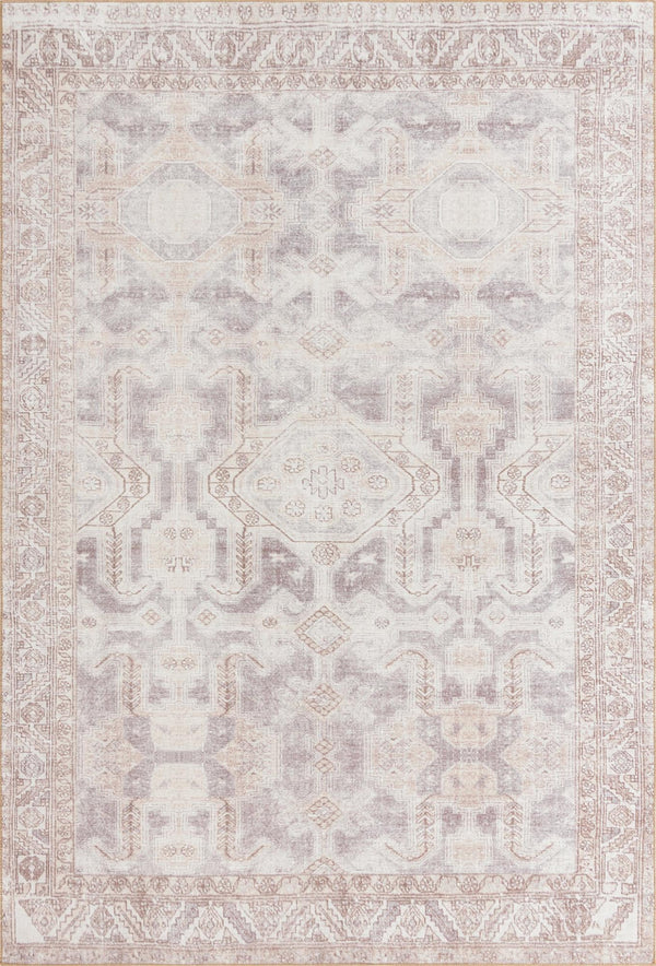 Unique Loom Timeless Paul Machine Made Medallion Rug Gray, Beige/Ivory 8' 4" x 12' 2"
