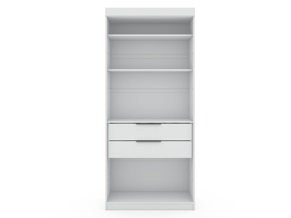 Manhattan Comfort Mulberry Contemporary - Modern Wardrobe/ Armoire/ Closet White 109GMC1