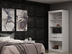 Manhattan Comfort Mulberry Contemporary - Modern Wardrobe/ Armoire/ Closet White 109GMC1