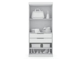 Manhattan Comfort Mulberry Contemporary - Modern Wardrobe/ Armoire/ Closet White 109GMC1