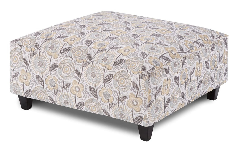 Fusion Vandy Dayflower Haze Colorful Cocktail Ottoman – Multi-functional, Sturdy & Kid-friendly Design! Multi Ws,100% Polyester 109 Dayflower Haze Cocktail Ottoman