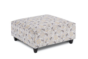 Fusion Vandy Dayflower Haze Colorful Cocktail Ottoman – Multi-functional, Sturdy & Kid-friendly Design! Multi Ws,100% Polyester 109 Dayflower Haze Cocktail Ottoman