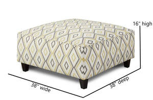 Fusion Maxwell Gray Multi-functional Doozie Dijon Cocktail Ottoman – Padded, Kid-friendly, And Stylish! Multi S ,65% Polyester 31% Rayon 4% Linen 109 Doozie Dijon Cocktail Ottoman
