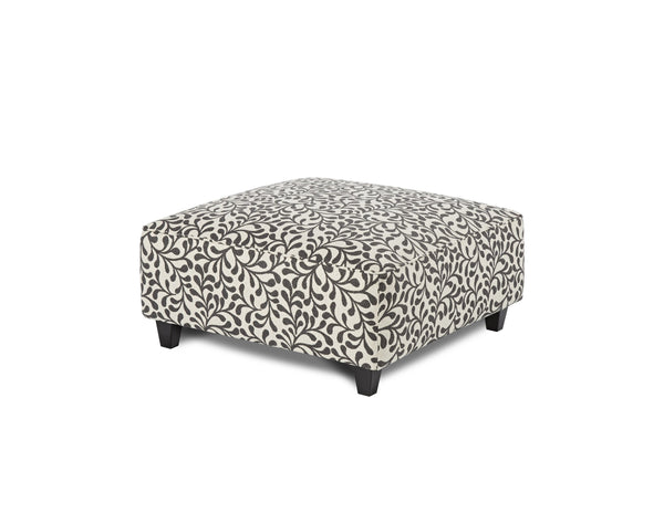 Fusion Basic Moontide Stone Padded Cocktail Ottoman – Colorful & Versatile Square Seating For Your Home Multi S ,100% Polyester 109 Dutch Charcoal Cocktail Ottoman