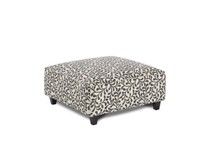 Fusion Basic Moontide Stone Padded Cocktail Ottoman – Colorful & Versatile Square Seating For Your Home Multi S ,100% Polyester 109 Dutch Charcoal Cocktail Ottoman