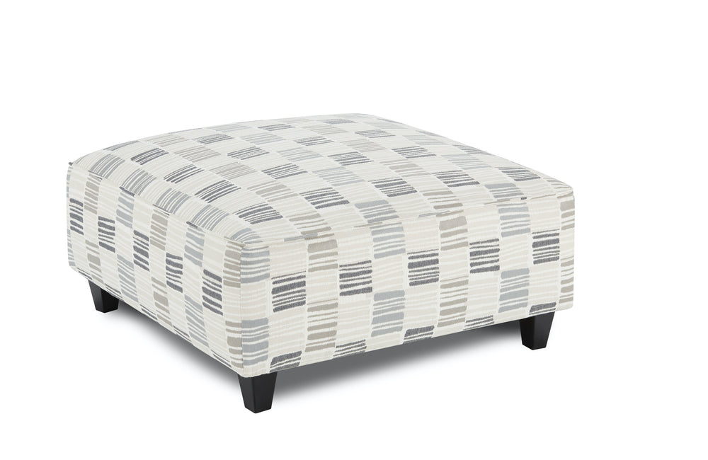 Fusion Entice Paver Microchip Denim Cocktail Ottoman - Stylish, Safe & Versatile Square Centerpiece For Any Room Multi Ws,80% Polypropylene,20% Polyester 109 Microchip Denim Cocktail Ottoman