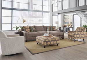 Fusion Samab Mocha Cerchio Teak Accent Chair – Unique Design With Durable Fabric & Splayed Legs For Style Brown S ,44.18% Polyester,17.98% Polyester (Uv),17.75% Pre,Crcotn,12.88% Cotton,5.91 Pcr Poly,1.30% Rayon 240 Cerchio Teak Accent Chair