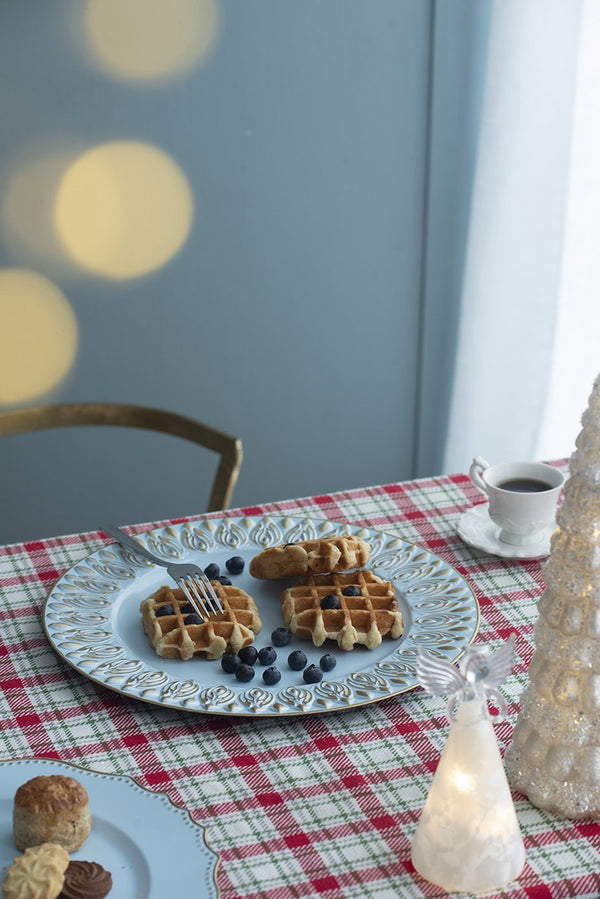 English Elm 8 Pack Plastic Charger Plates - Stylish 14" Dinnerware For Elegant Events, Parties & Everyday Use W2078P234113