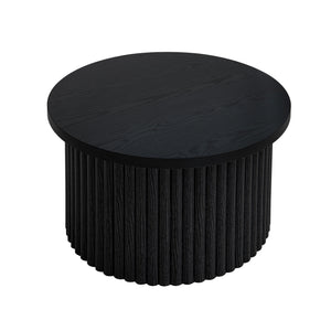 English Elm Coffee Table Set Of 2 - Modern Round Nesting Side Tables For Stylish Living Room & Small Spaces W688P248110