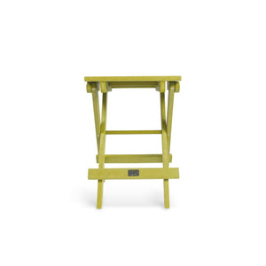 English Elm Riverstone Recycled Hdpe Folding Outdoor Bistro Table Weatherproof Patio Balcony Yellow B2745P409698