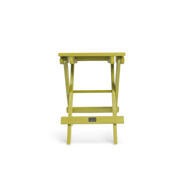English Elm Riverstone Recycled Hdpe Folding Outdoor Bistro Table Weatherproof Patio Balcony Yellow B2745P409698