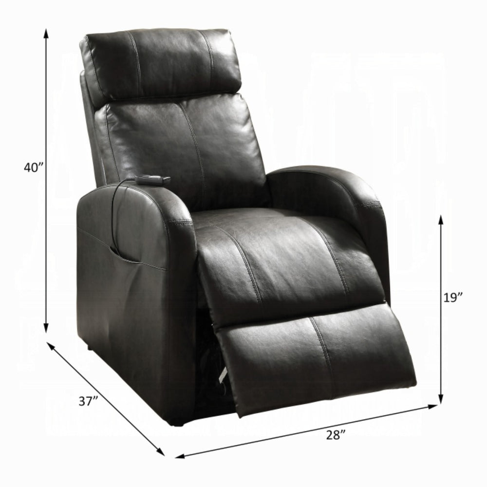 English Elm Ricardo Power Motion Recliner - Brown Synthetic Leather Lift Chair For Comfort & Independence B2726P279128-GIGA