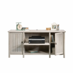 English Elm Credenza, Versatile Gray Finish With Ample Storage For Living Rooms, Home Offices & Entryways B356P402696