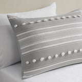 Urban Habitat Rowan Modern/Contemporary Striped Clipped Jacquard Comforter Set UH10-2485 Grey