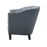 Madison Park Fremont Modern/Contemporary Barrel Arm Chair FPF18-0494 Slate Blue