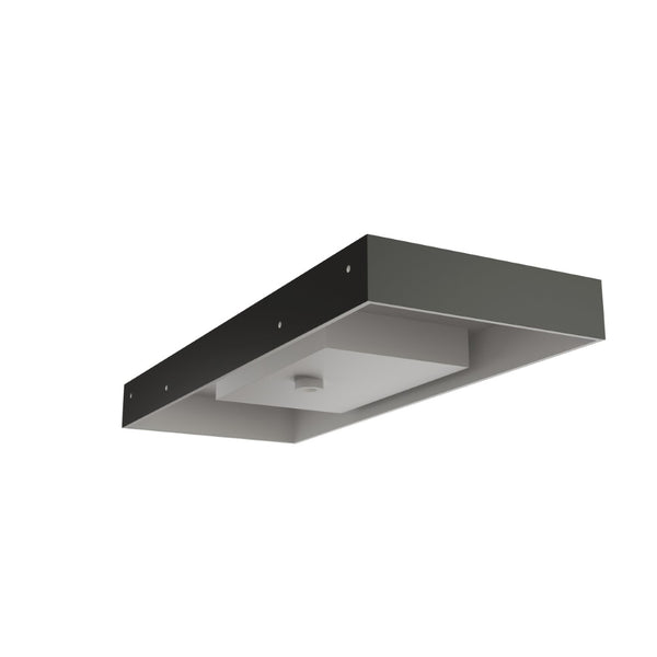 English Elm Inner White Solid Surface Basin with Matte Black Exterior for Modern Bathrooms T3785P491211