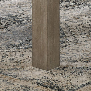 English Elm Tabitha 66" Rectangular Dining Table with Faux Marble Top & Light Oak Base — Spacious, Elegant Centerpiece B061P353757
