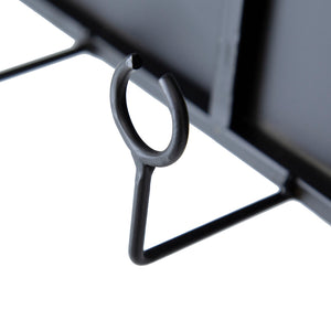 English Elm 26x5.1x28.3" Black Floating Wine Bar Shelf with Two-Tier Bottle Storage, Glass Holders & Cork Bin — Sleek Wall-Mounted Display Organizers W2078P223144