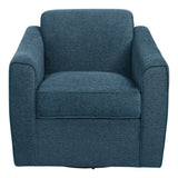 OSP Home Furnishings Cassie Swivel Arm Chair Navy