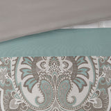 510 Design Shawnee Transitional 8 Piece Comforter Set 5DS10-0052 Seafoam