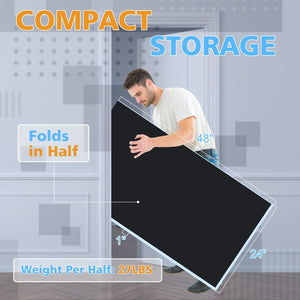 English Elm 8ft Foldable Mdf Ping Pong Conversion Top for Solo Practice and Indoor Play Black W1408P262536