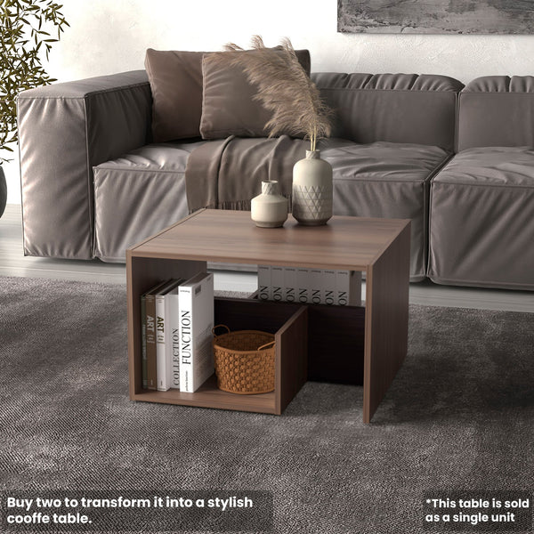 English Elm Everet 25" 3-Tier Shelf Side Table – Compact Multicolor End Table with Sturdy Shelves for Storage and Style B070P363824