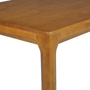 English Elm Solid Rubberwood Dining Table Thick Slab Top Seats 8 Modern Farmhouse Kitchen Walnut N768P427476W