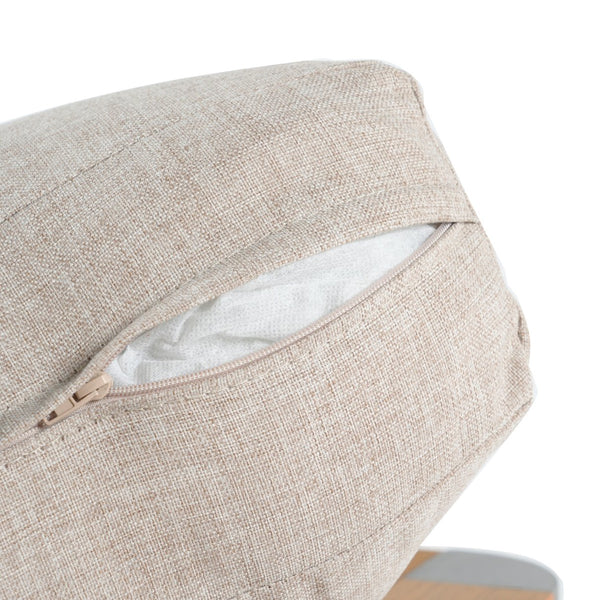 English Elm Christopher Knight Home® - Cora Modern Aluminum Club Chair With Beige Cushion – Stylish, Lightweight, And Weather-Resistant Seat N775P210695S