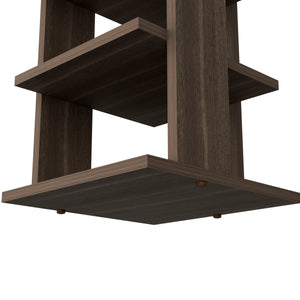 English Elm Odesto 48.7" Tall Vertical Shoe Rack with 8 Tiers – Space-Saving, Sturdy Melamine Organizer for Entryway Bedroom Closet Brown Gray 52.8 L x 17 W x 3.2 H B070P234360