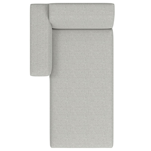 English Elm Rex Left Chaise Sofa Module - Eco-Friendly Pale Grey Fabric, Versatile Design & Ultimate Comfort B136P199241-GIGA