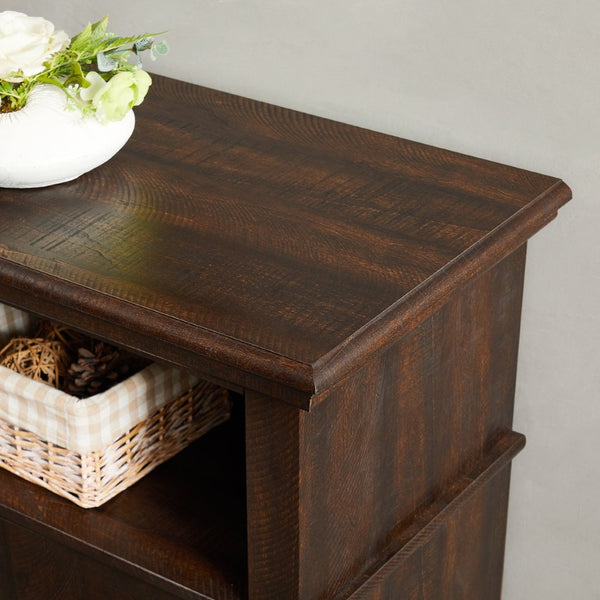 English Elm Retro 60 Inch Media Console with Enclosed Storage Mid Century Modern Living Room W2275P460426