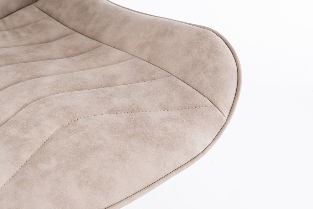 English Elm Mid-Century Modern Tufted Wingback Dining Chair Set Of 2 - Stylish Swivel Chairs For Home & Office T3903P405991