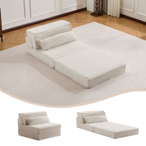 English Elm Compression Mahjong Sofa - Cozy Convertible Floor Bed With Memory Foam & Pillow For Versatile Living W3723P377148