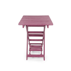 English Elm Summit Ridge Recycled Hdpe Outdoor Folding Bar Table Weather Resistant Eco Patio Burgundy B2745P409710