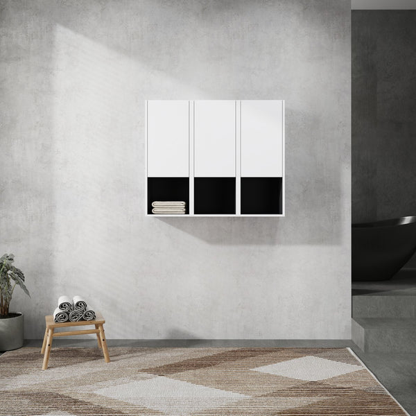 English Elm 12" Bathroom Side Cabinet - Wall-Mounted Storage Solution With Soft-Close Doors & Eco-Friendly Build W999S00281