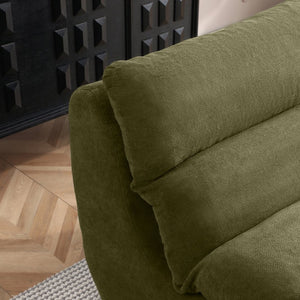 English Elm 32" Tufted Foam Chaise Lounge with Matching Ottoman for Adults Bedroom Living Room Green W1117P436366