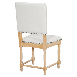 English Elm Topmax Vintage Upholstered Dining Chairs Set Of 2 - Stylish Comfort With Padded Backs & Timeless Design N717P170411A-GIGA