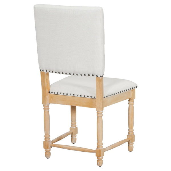 English Elm Topmax Vintage Upholstered Dining Chairs Set Of 2 - Stylish Comfort With Padded Backs & Timeless Design N717P170411A-GIGA