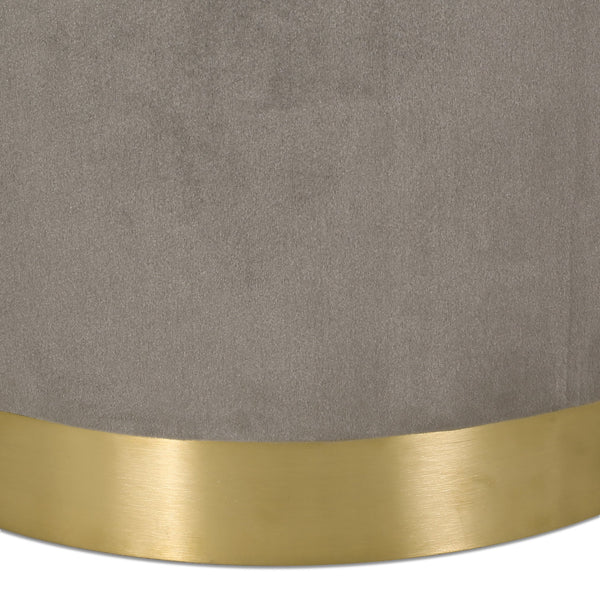 English Elm Christopher Knight Home® - SWIVEL Velvet Arm Chair Grey with Copper Base, Button-Tufted Diamond Stitch, Modern Glam Chic 67319.00GRY