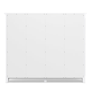 English Elm Acadian 12-Cube Storage Unit - Handcrafted Pine Organizer With Elegant White Finish For Home Décor B136P238606