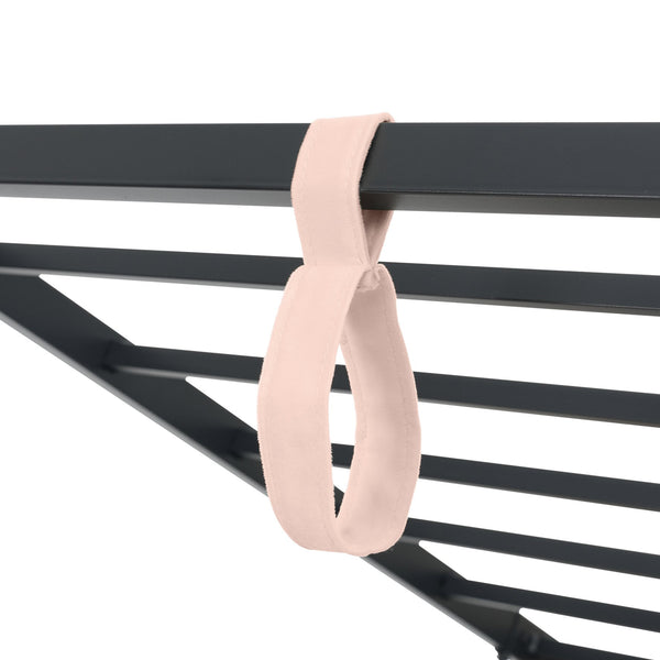 English Elm Upholstered Velvet Daybed with Hydraulic Storage & Metal Slatted Frame, Twin Sofa Bed, 300 lb Capacity Pink N736P333613P