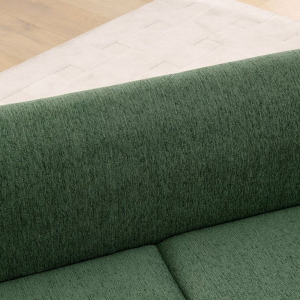 English Elm Comfortable Linen Upholstered Pet Sofa with Backrest and Armrests for Large Dogs Olive Green W487P430317
