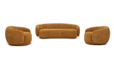 VIG Furniture Divani Casa Andrew - Modern Orange Fabric Sofa Set VGEV-B1830-SOFA-SET-ORG