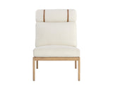 Elanor Lounge Chair - Light Oak - Altro White 110042 Sunpan