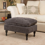 Christopher Knight Home® - Noble House - Jeremy Contemporary Button Tufted Fabric Ottoman