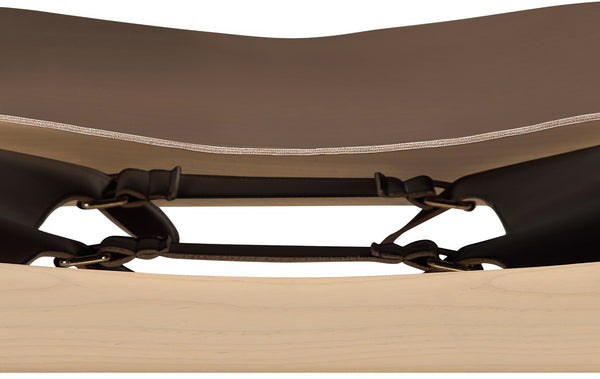 Meridian Furniture Rawlins Vegan Leather Counter Stool with Wood Frame for Kitchen Islands and Modern Dining Spaces Brown Style A 11014Brown-C